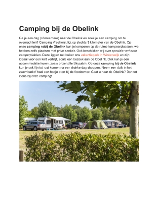 Camping obelink