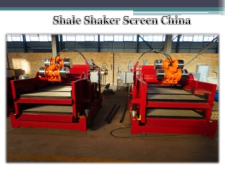 Shale Shaker Screen China