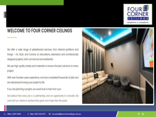 Four Corner Ceilings offers eco-friendly plasterboard sales in Adelaide