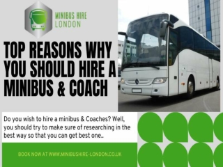 Why You Should Hire A Minibus in London