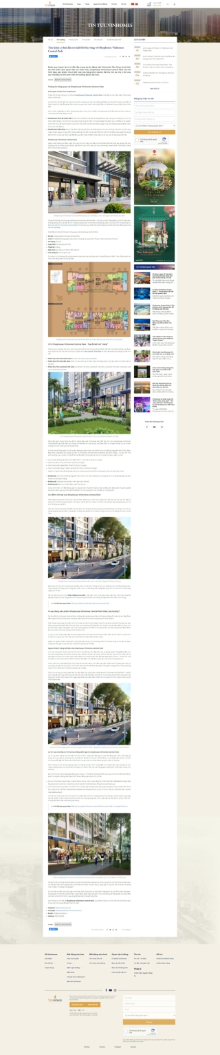 Tìm hiểu Shophouse Vinhomes Central Park chi tiết - vinhomes.vn
