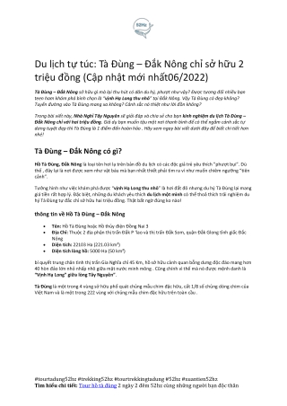 Tham khao tour trekking ho ta dung 2 ngay 2 dem cung 52hz