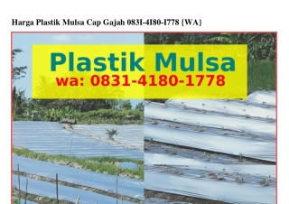 Harga Plastik Mulsa Cap Gajah Ô8З1.Ꮞ18Ô.1778[WhatsAHarga Plastik Mulsa Cap Gajah