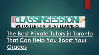 The Best Private Tutors in Toronto That Can Help You Boost Your Grades