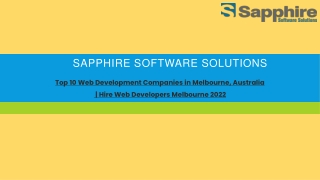 Top 10 Web Development Companies in Melbourne, Australia  Hire Web Developers Melbourne 2022