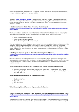 Video Streaming Market Share Analysis