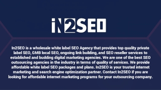 White Label SEO - In2SEO