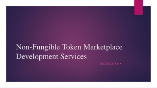 Non-Fungible Token Marketplace Development Services