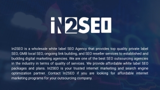 SEO Reseller Program - In2SEO