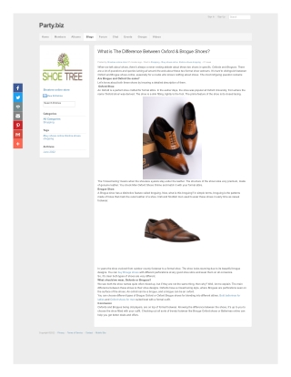 What is The Difference Between Oxford & Brogue Shoes 