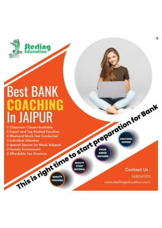 Best Bank Coaching In Jaipur Sterling Educatio