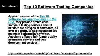 Top 10 Software Testing Companies