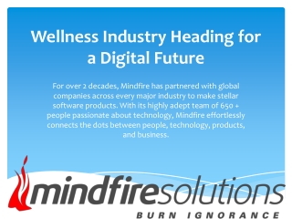 Wellness Industry Heading for a Digital Future