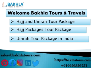 Hajj Umrah Tour Package in India