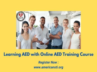 Learning AED with Online AED Training Course