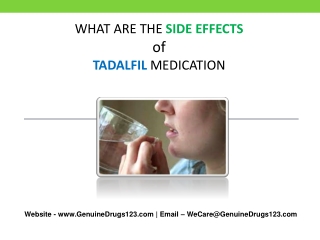 What are the side effects of tadalafil