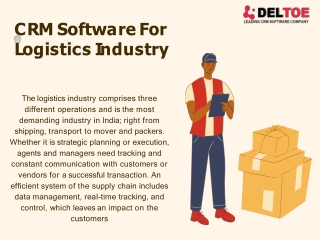 CRM Software For Logistics Industry