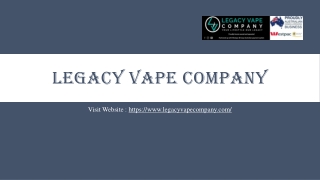 Legacy vape company