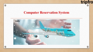 Computer Reservation System