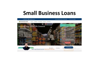 Small Business Loans