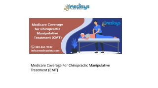Medicare Coverage For Chiropractic Manipulative Treatment (CMT)