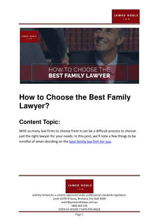 How to Choose the Best Family Lawyer