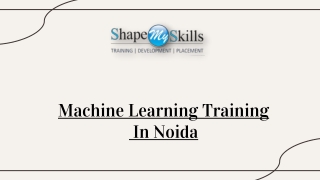 Machine Learning Training In Noida