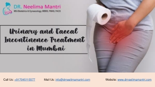 Urinary and Faecal Incontinence Treatment in Mumbai | Dr Neelima Mantri