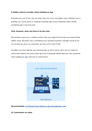 5 hidden costs to look out for when creating an app - Google Docs
