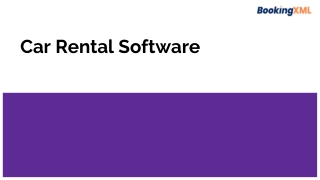 Car Rental Software
