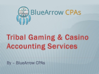 Tribal Gaming & Casino Accounting Services – BlueArrowCPAs