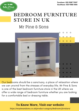 Bedroom Furniture Stores UK