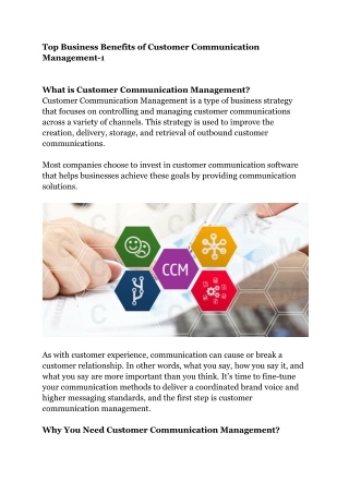 Top Business Benefits of Customer Communication Management-1