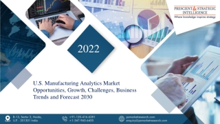 U.S. Manufacturing Analytics Market Size, Share, Scope and Forecast 2030