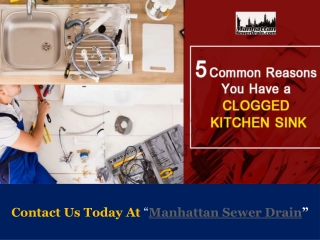 5 Common Reasons You Have a Clogged Kitchen Sink
