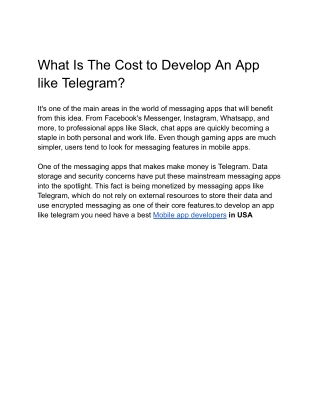 Telegram new blog - Google Docs