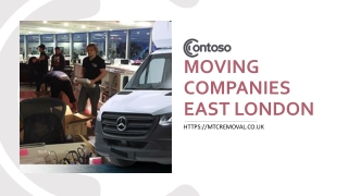 moving companies east London