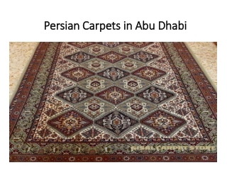 Persian Carpets in Abu Dhabi