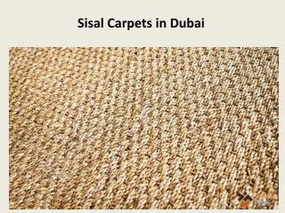 Sisal Carpets in Dubai