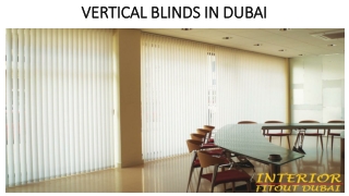 VERTICAL BLINDS IN DUBAI