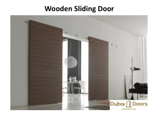 Wooden Sliding Door in Dubai