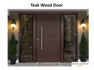 Teak Wood Door in Dubai