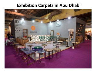 Exhibition Carpets in Abu Dhabi