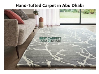 Hand-Tufted Carpet in Abu Dhabi