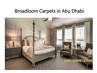Broadloom Carpets in Abu Dhabi