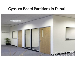 Gypsum Board Partitions in Dubai
