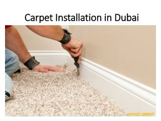 Carpet Installation in Dubai