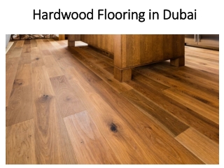 Hardwood Flooring in Dubai