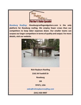 Roseburg Roofing | Roseburgroofingandgutters.com