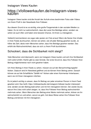 Instagram Views Kaufen
